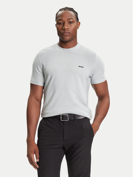 BOSS BOSS Majica K_Momentum 50541952 Siva Regular Fit