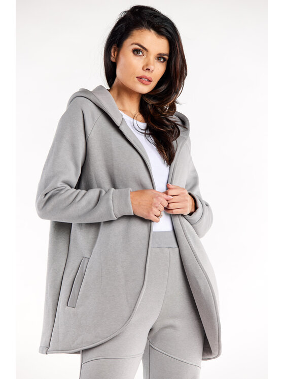 Infinite You Infinite You Felpa M327 Grigio Basic Fit