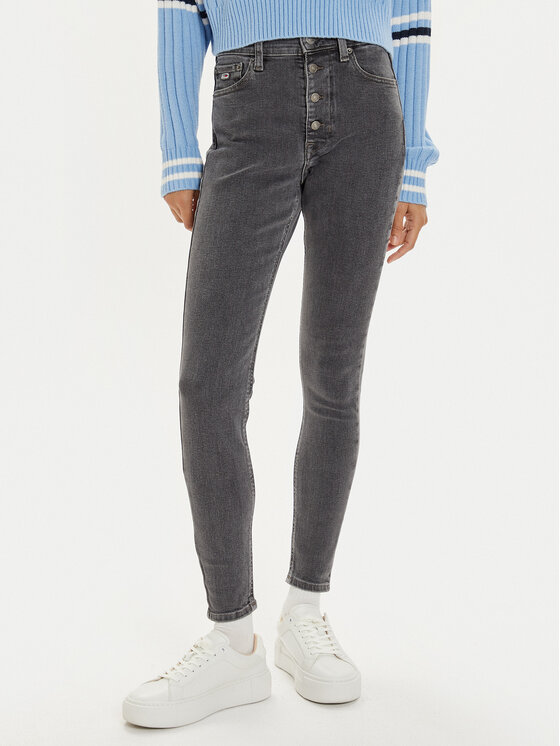 Tommy Jeans Tommy Jeans Traperice Sylvia DW0DW19531 Siva Skinny Fit