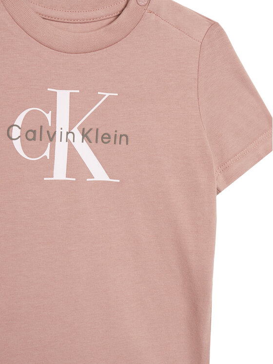 Calvin Klein Jeans Calvin Klein Jeans Tričko Monogram IN0IN00334 Ružová Regular Fit