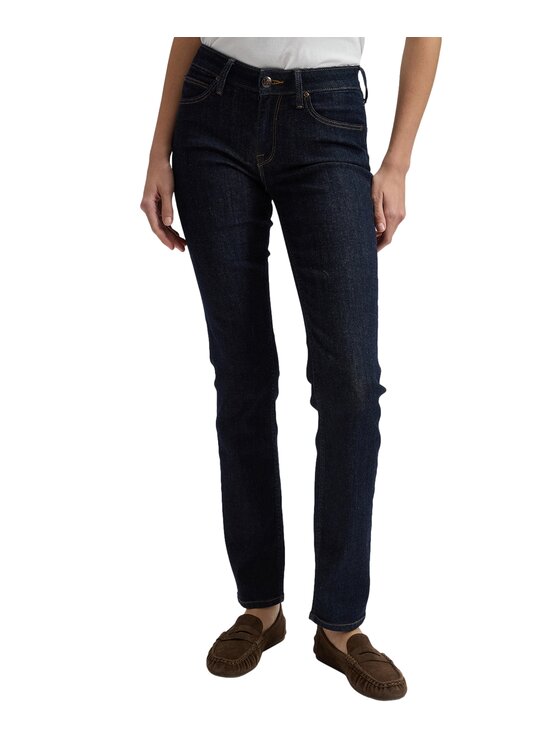 Lee Lee Jeansy 112370901 Granatowy Straight Leg