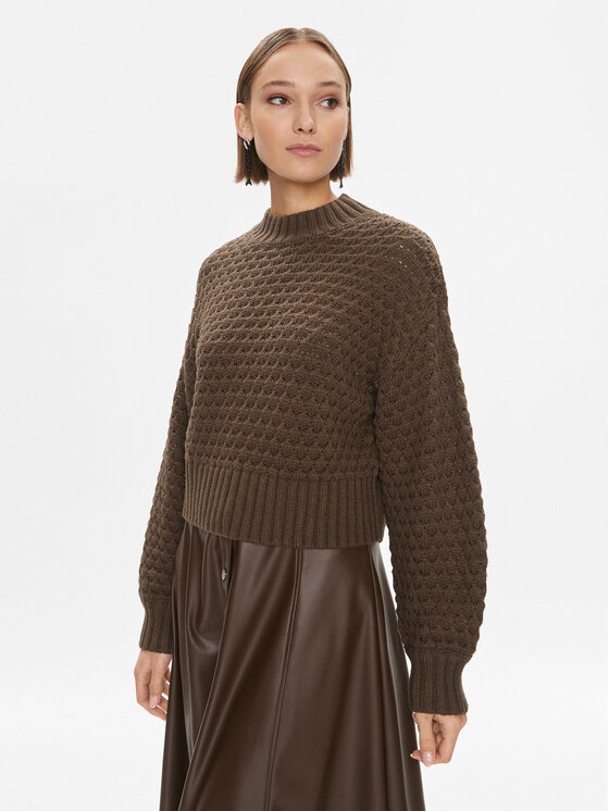 Noisy May Noisy May Džemper 27028402 Smeđa Regular Fit