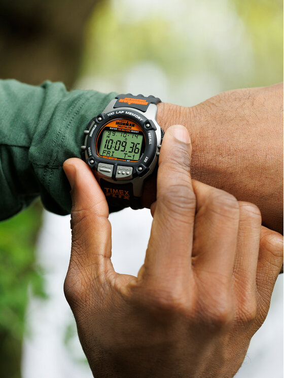 Timex Timex Ρολόι Ironman Flix 100 Lap TW5M63200 Μαύρο