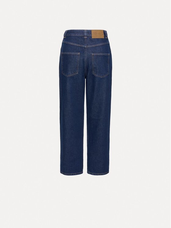 La Mania La Mania Jeansy RIFFE Granatowy Basic Fit