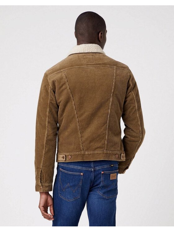 Wrangler Wrangler Giacca di transizione 124MJ Marrone Regular Fit