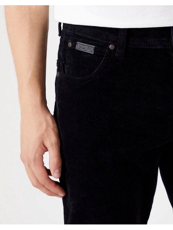 Wrangler Wrangler Pantaloni di tessuto TEXAS Nero Straight Fit