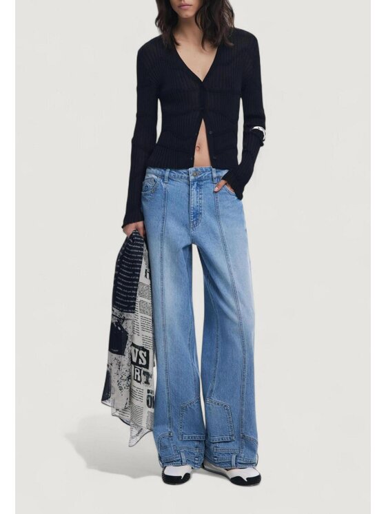 Desigual Desigual Foulard FOU_NEWSPAPER Nero