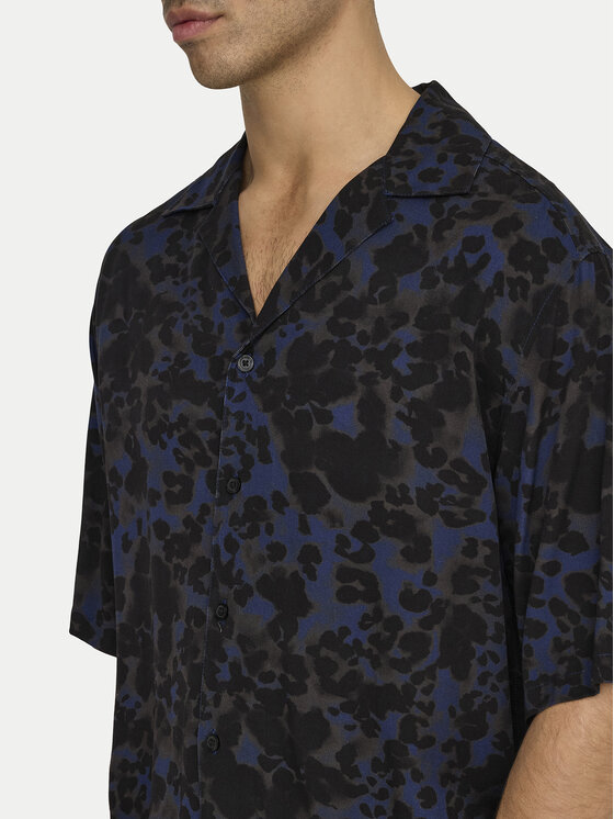 Only & Sons Only & Sons Koszula Harris 22032732 Granatowy Relaxed Fit