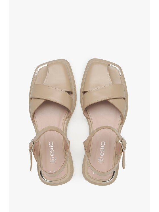 Estro Estro Σανδάλια ER00115107 Μπεζ
