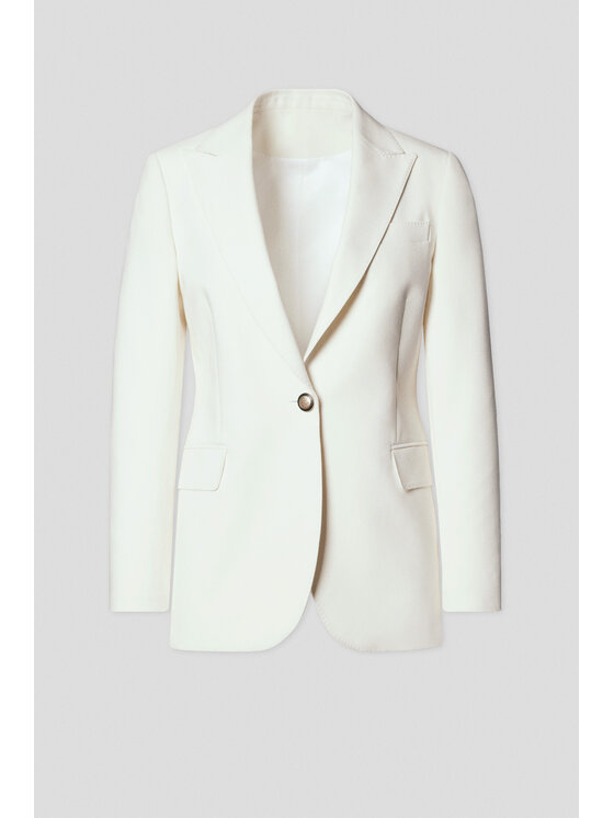 Lancerto Lancerto Marynarka Albana MA073125000005 Écru Slim Fit