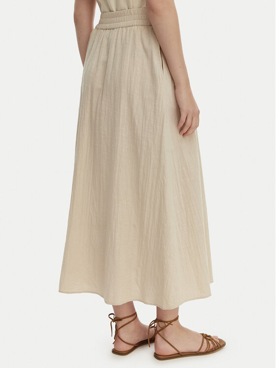 ONLY ONLY Spódnica maxi Tizana 15372613 Beżowy Regular Fit