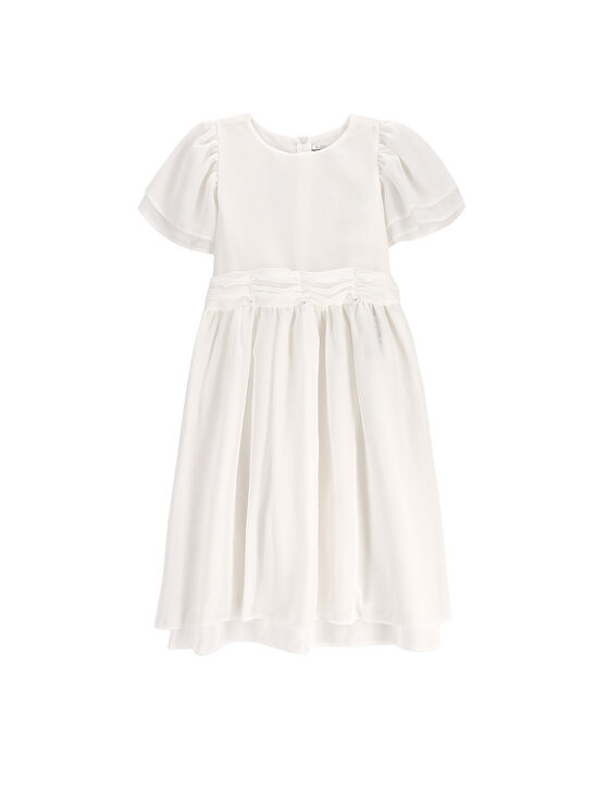 Coccodrillo Coccodrillo Elegantní šaty WC5128212EJG Écru Regular Fit
