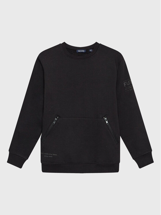 Blue Seven Blue Seven Суитшърт 670179 Черен Regular Fit