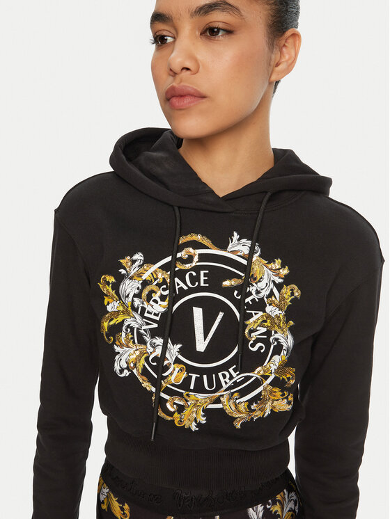 Versace Jeans Couture Versace Jeans Couture Μπλούζα 78HAIC01 Μαύρο Regular Fit
