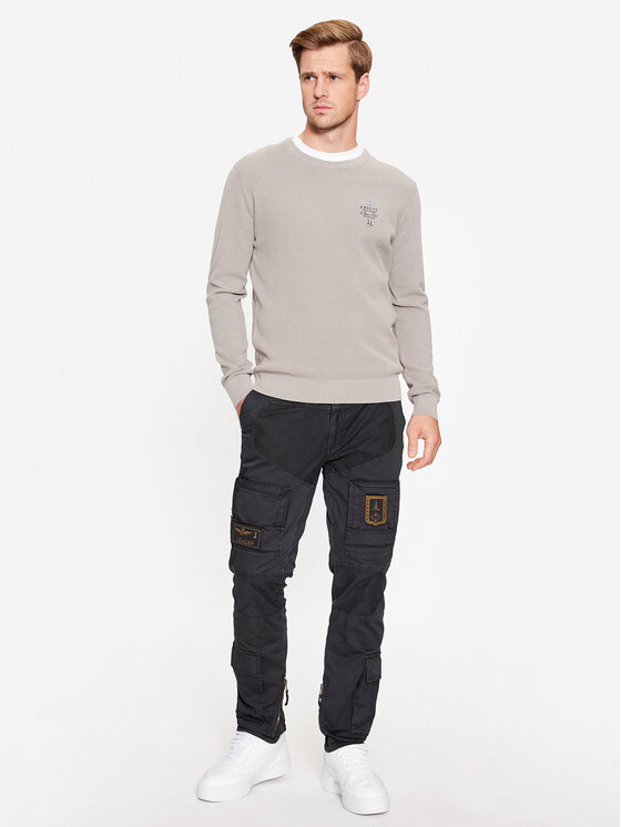 Aeronautica Militare Aeronautica Militare Pulover 232MA1394L463 Zelena Regular Fit