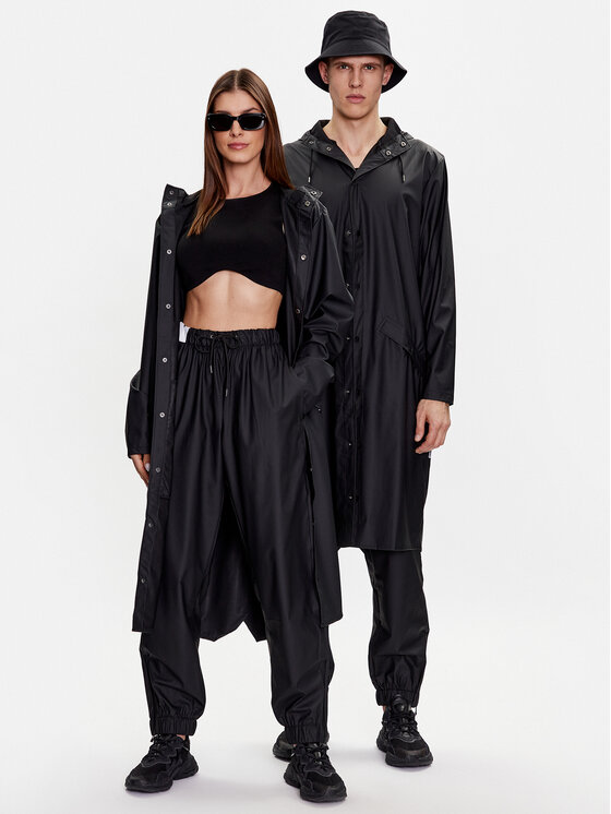 Rains Rains Geacă de ploaie 18360 Negru Regular Fit