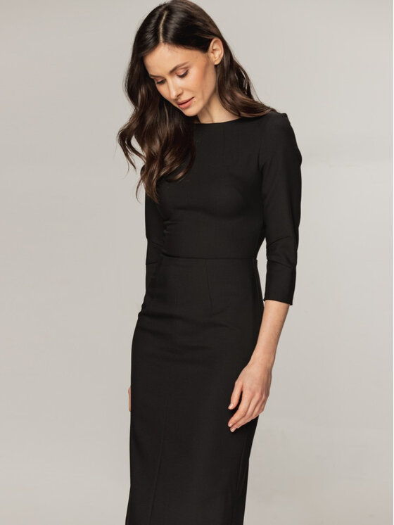 Willsoor Willsoor Sukienka codzienna 67211/7 Czarny Close Fit