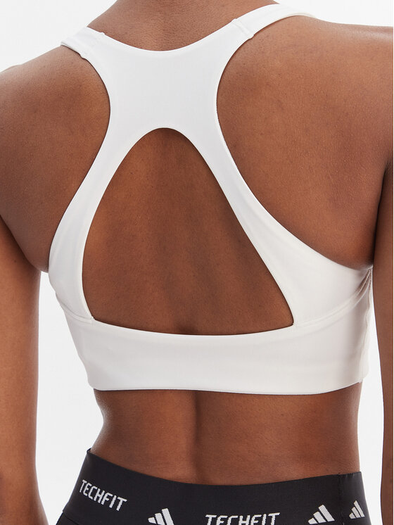 adidas adidas Reggiseno sportivo Optime Workout KD6685 Bianco