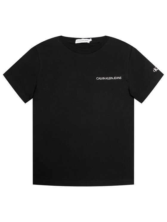 Calvin Klein Jeans Calvin Klein Jeans Тишърт Chest Logo IB0IB00456 Черен Regular Fit