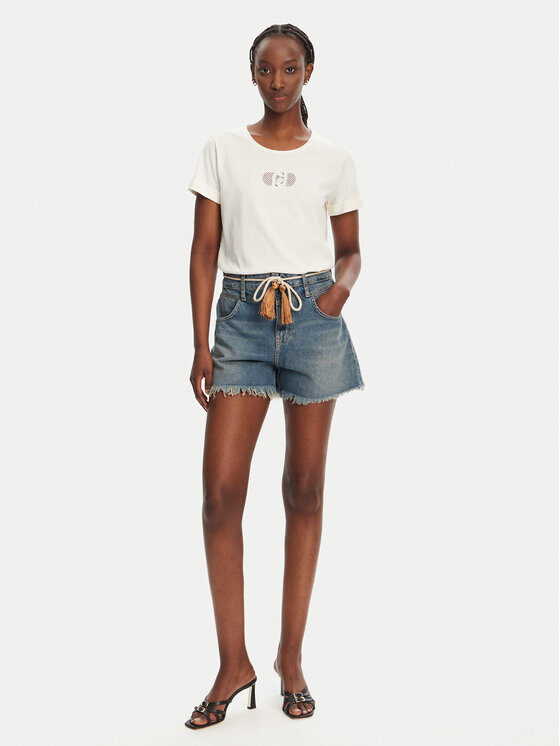 Liu Jo Liu Jo T-särk TA5180 JS923 M9248 Kollane Regular Fit