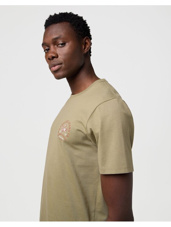 Wrangler Wrangler T-shirt 112371473 Verde Regular Fit