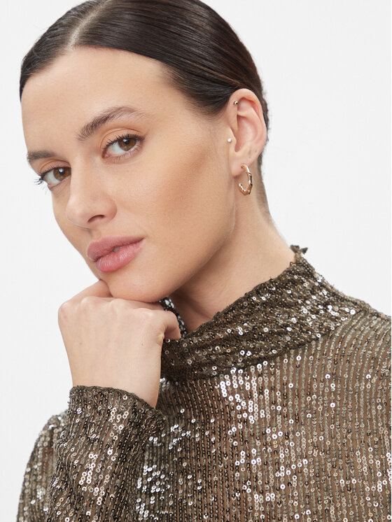 Bruuns Bazaar Bruuns Bazaar Блузка Aniqa BBW3588 Сірий Slim Fit