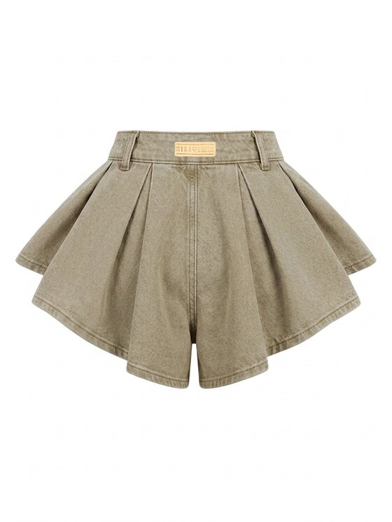 MissDenim MissDenim Szorty jeansowe Skorts Beżowy ciemny Regular Fit