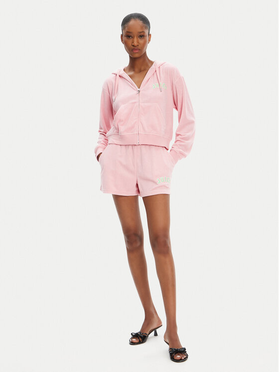 Juicy Couture Juicy Couture Pantaloni scurți sport Perkin JCWHS125322 Roz Relaxed Fit