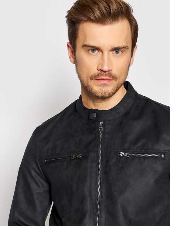 Only & Sons Only & Sons Geacă din imitație de piele Willow 22021446 Negru Regular Fit