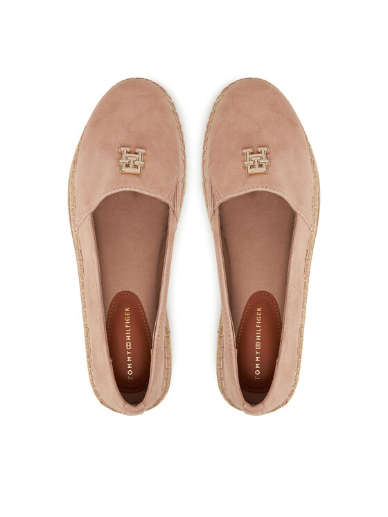 Tommy Hilfiger Tommy Hilfiger Espadrilles Suede Platform Espadrille FW0FW08586 Bézs