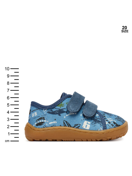 Froddo Froddo Bačkory Barefoot Canvas G1700440-6 M Modrá