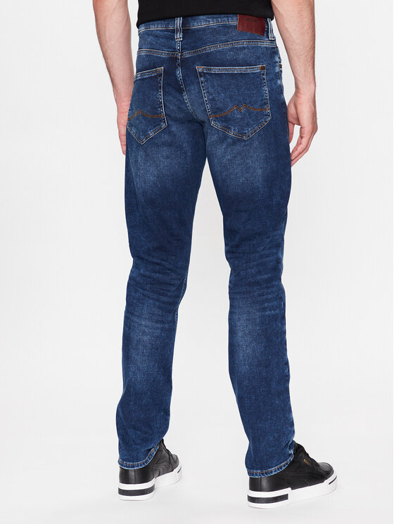 Mustang Mustang Jeansy Oregon 1006064 Niebieski Slim Tapered Fit