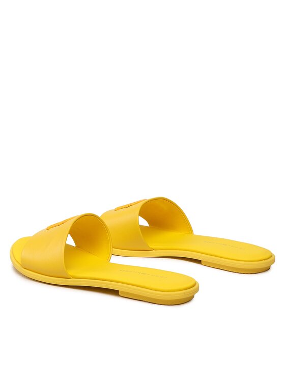 Yellow tommy cheap hilfiger slides