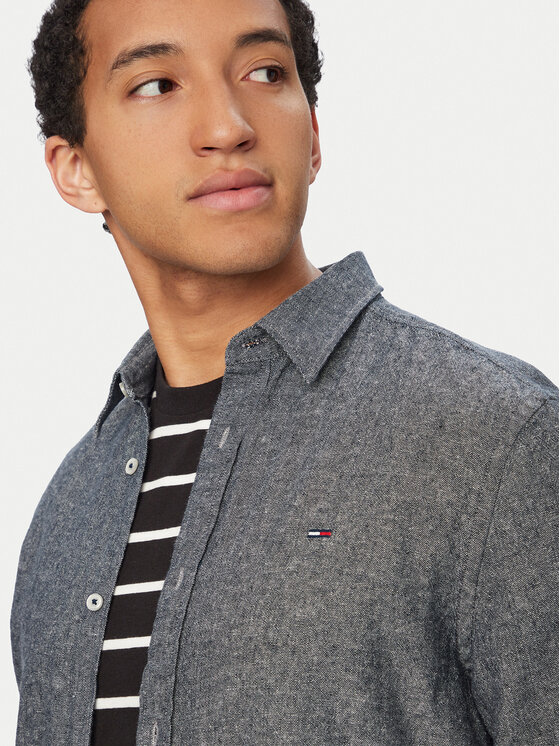 Tommy Jeans Tommy Jeans Srajca DM0DM22761 Mornarsko modra Regular Fit