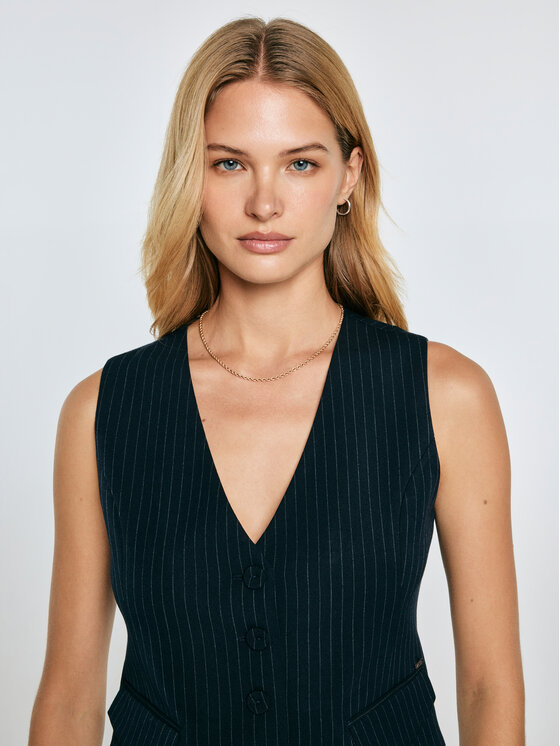 BIG STAR BIG STAR Kamizelka ELVIA Granatowy Slim Fit