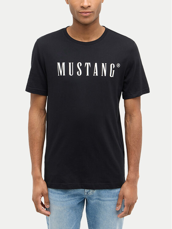 Mustang Mustang T-shirt Austin 1014695 Crna Regular Fit
