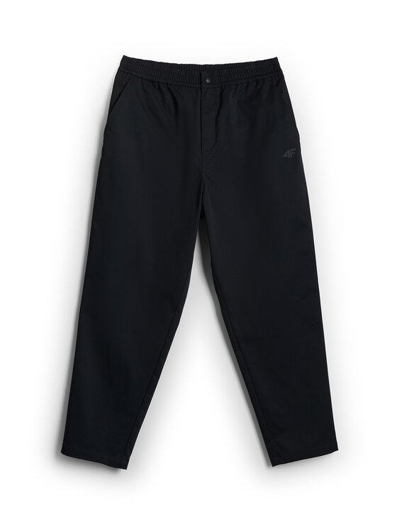 4F 4F Spodnie materiałowe CITY FORM Czarny Loose Fit