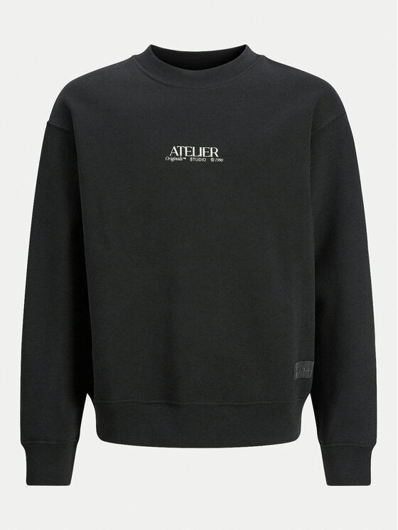 Jack&Jones Junior Jack&Jones Junior Majica dugih rukava Brooklyn Graphic 12263290 Crna Relaxed Fit