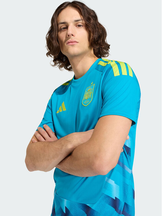 adidas adidas Koszulka techniczna Hiszpania Błękitny Slim Fit