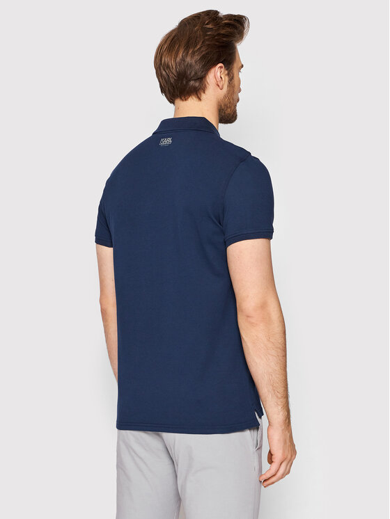 KARL LAGERFELD KARL LAGERFELD Polo KL22MPL01 Blu scuro Regular Fit