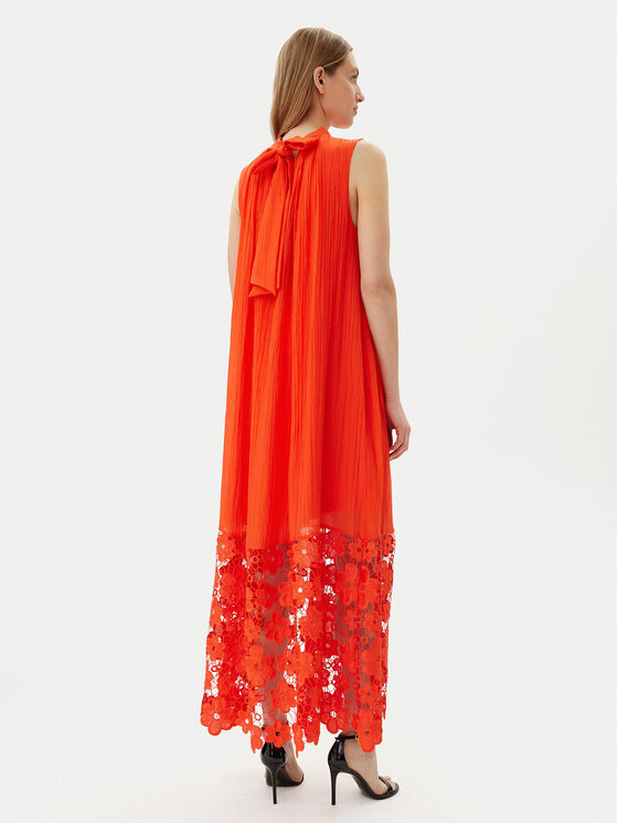 YAS YAS Sukienka letnia Twigsy 26037703 Czerwony Relaxed Fit