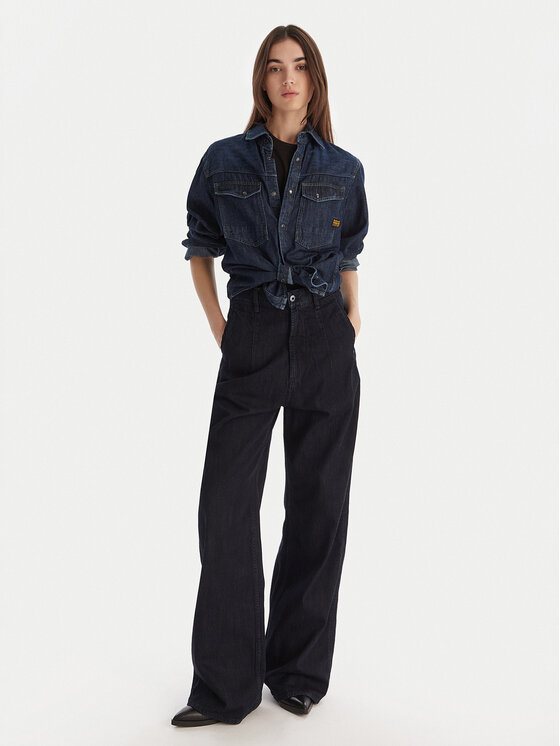 G-Star Raw G-Star Raw Farmer Roos D27705-D536 Sötétkék Wide Leg