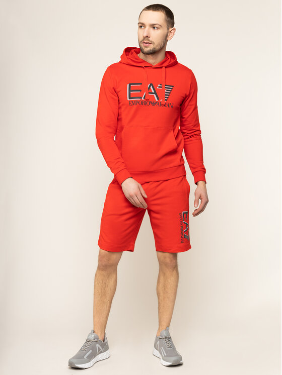 EA7 Emporio Armani EA7 Emporio Armani Sportovní kraťasy 3HPS73 PJ05Z 1451 Červená Regular Fit