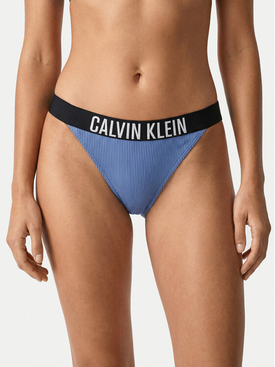Calvin Klein Swimwear Bikini partea de jos LV00Q61213 Albastru