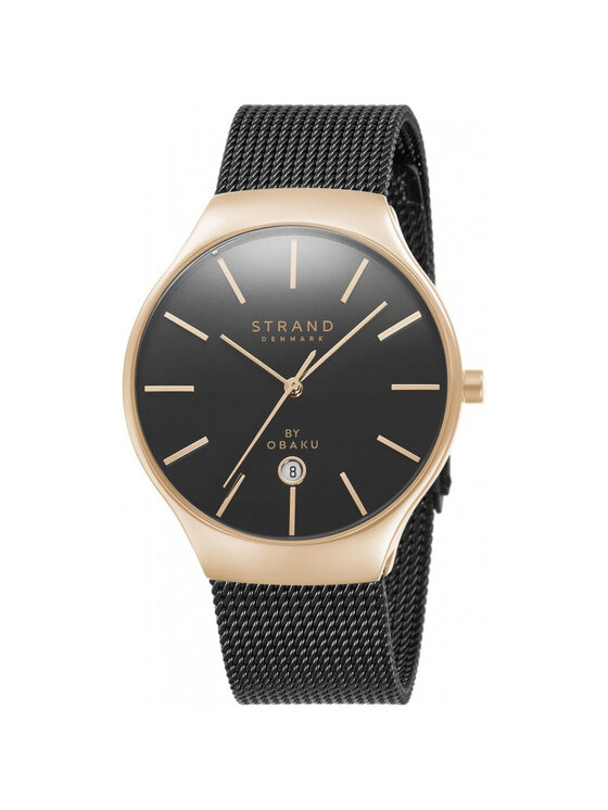 Strand Strand Zegarek S701GDVBMB Czarny
