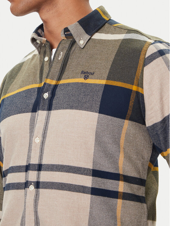 Barbour Barbour Hemd Iceloch MSH4994TN16 Grün Tailored Fit