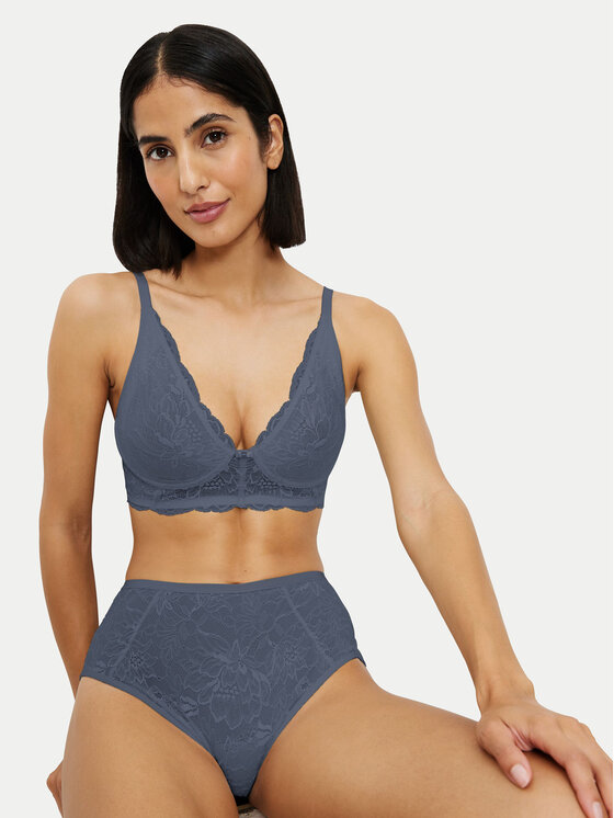 Triumph Triumph Klasikinės kelnaitės aukštu juosmeniu Amourette Charm 10216997 Mėlyna