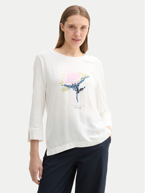 Tom Tailor Tom Tailor Bluse 1043110 Weiß Regular Fit