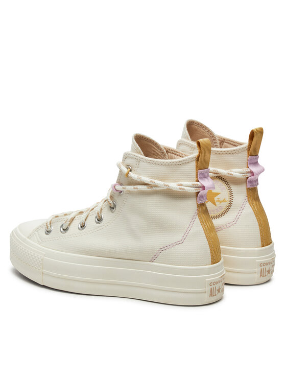 Converse Converse Кеди Chuck Taylor All Star Lift Platform Utility A08767C Écru