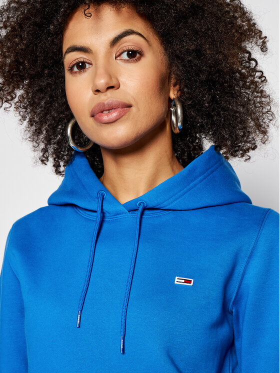 Tommy Jeans Džemperis Tjw Fleece Hoodie DW0DW09228 Tamsiai mėlyna Regular  Fit • Modivo.lt